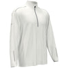 Callaway Men's White Long Sleeve Water Repellent Quarter Zip Mock with Reflection