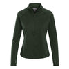 Landway Women's Heather Moss Alpha Heathered 1/4-Zip Pullover