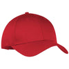 Port & Company True Red Six-Panel Twill Cap