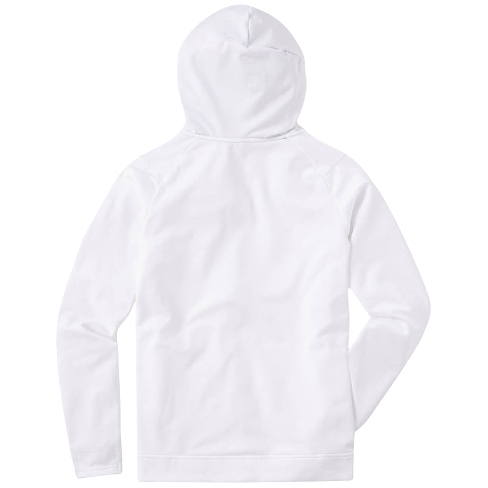 UNRL Unisex White Cross-Up Hoodie