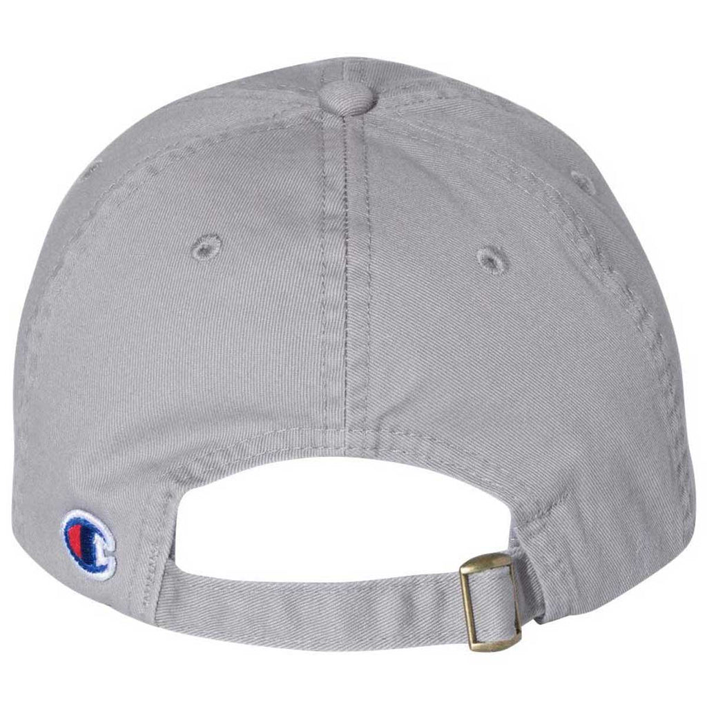 Champion Medium Grey Concrete Washed Twill Dad Cap