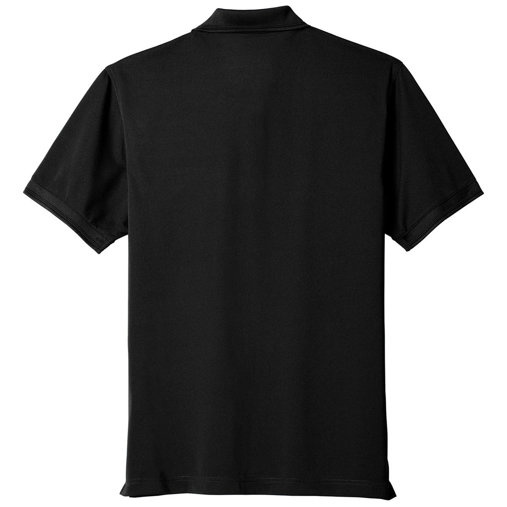 CornerStone Men's Black Industrial Snag-Proof Pique Pocket Polo