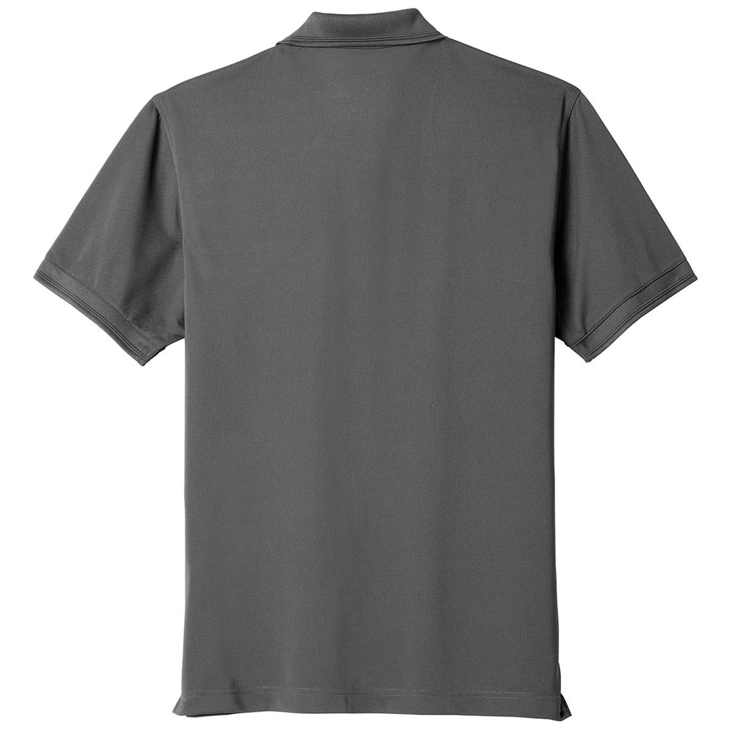 CornerStone Men's Charcoal Industrial Snag-Proof Pique Pocket Polo