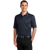 CornerStone Men's Dark Navy/Smoke Grey Select Snag-Proof Tipped Pocket Polo