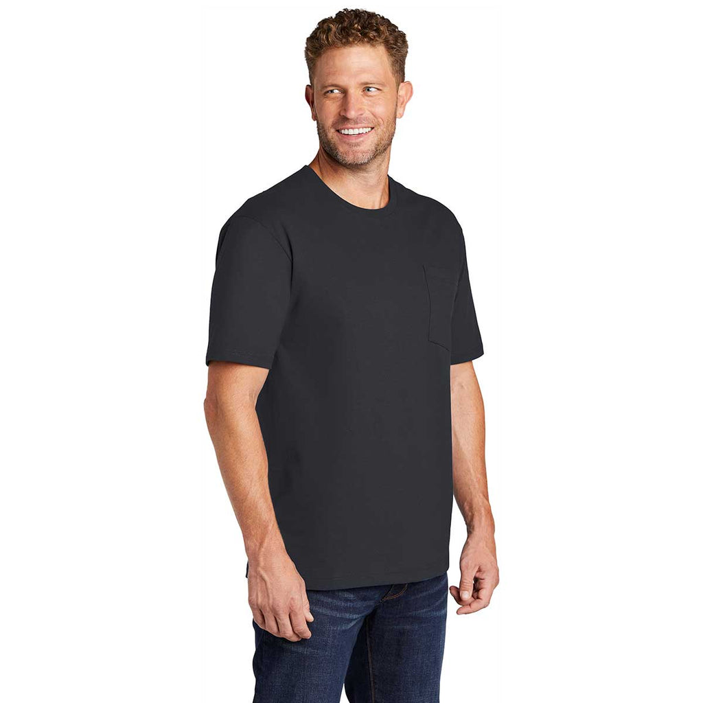 CornerStone Men's Navy Blue Workwear Short Sleeve Pocket Tee