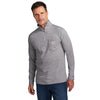 Carhartt Men's Heather Grey Force 1/4-Zip Long Sleeve T-Shirt