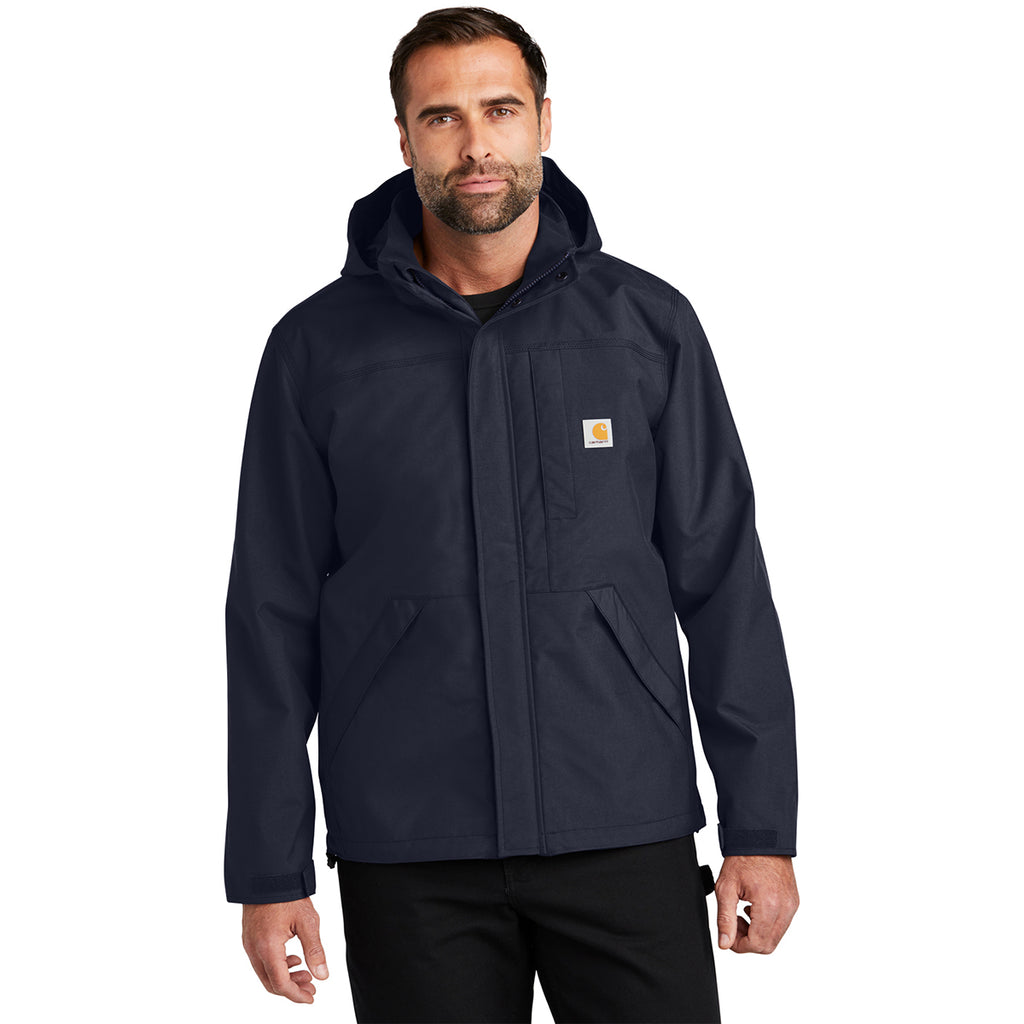 Carhartt Men's Navy Storm Defender Shoreline Jacket