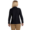 Devon & Jones Women's Black Pima Pique Long-Sleeve Polo