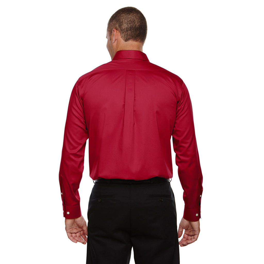 Devon & Jones Men's Red Crown Collection Solid Stretch Twill