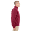 Devon & Jones Men's Red Heather Bristol Full-Zip Sweater Fleece Jacket