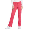 Dickies Women's Hot Pink Essence Mid Rise Straight Leg Drawstring Pant