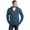 District Men's Heathered Poseidon Blue Perfect Weight Fleece Full-Zip Hoodie