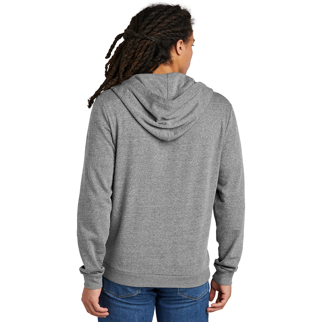 District Men's Grey Frost Perfect Tri Fleece Full-Zip Hoodie