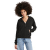 District Women's Black Perfect Tri Fleece 1/2-Zip Pullover