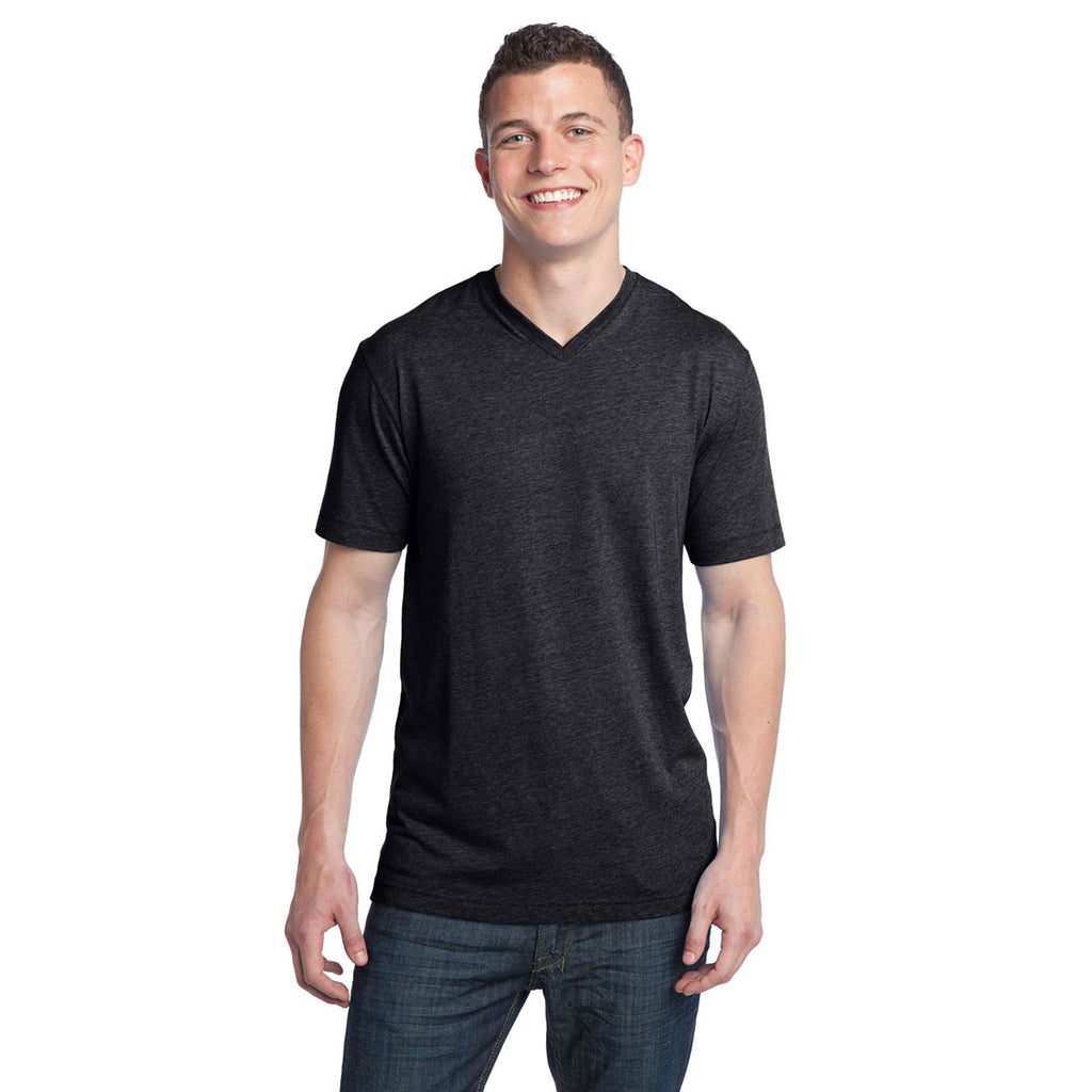 District Men's Charcoal Heather Tri-Blend V-Neck Tee