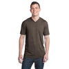 District Men's Chocolate Heather Tri-Blend V-Neck Tee