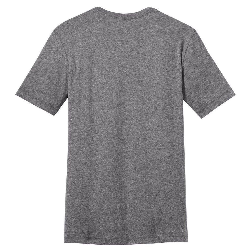 District Men's Grey Heather Tri-Blend V-Neck Tee