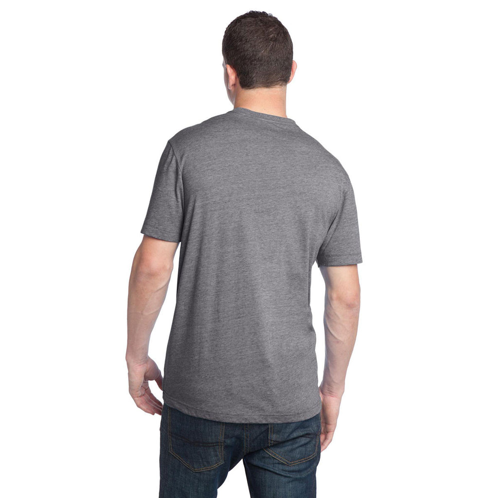 District Men's Grey Heather Tri-Blend V-Neck Tee