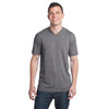 District Men's Grey Heather Tri-Blend V-Neck Tee