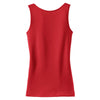 District Women's Cherry Red 1x1 Rib Tank