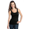 District Women's Jet Black 1x1 Rib Tank