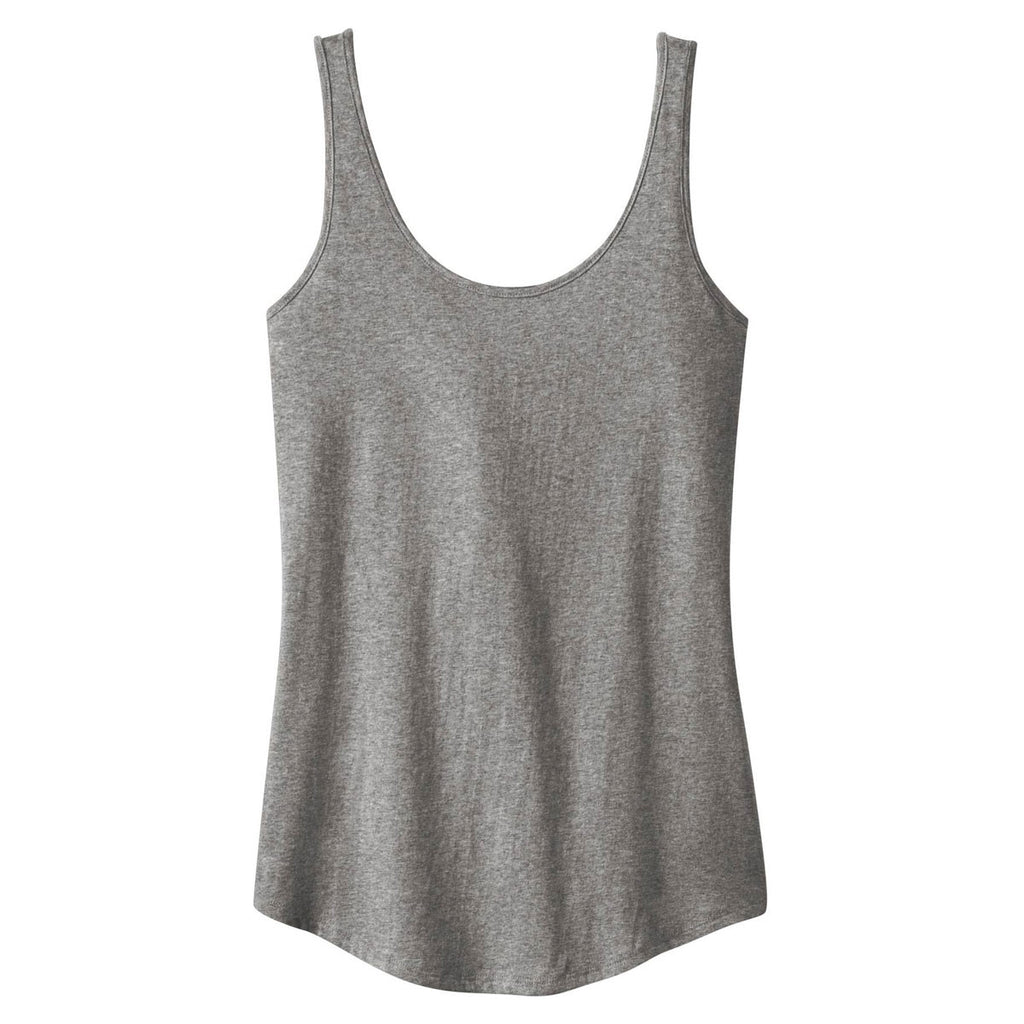 District Women's Heathered Steel Cotton Swing Tank