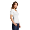 District Women's White V.I.T. Rib Scoop Neck Tee