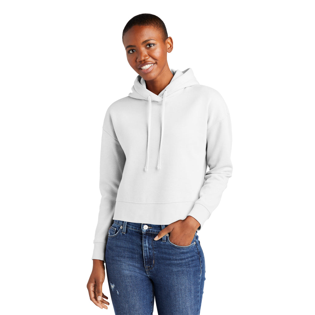 District Women's White V.I.T Fleece Hoodie