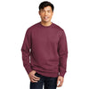 District Men's Plum V.I.T. Fleece Crew