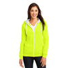 District Women's Neon Yellow The Concert Fleece Full-Zip Hoodie