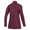 adidas Women's Maroon Melange/White Game Mode Performance Quarter Zip