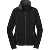 Eddie Bauer Women's Black Full-Zip Vertical Fleece Jacket
