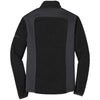 Eddie Bauer Men's Black/Grey Steel Full-Zip Sherpa Fleece Jacket
