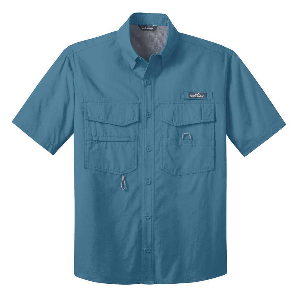 Eddie Bauer Men's Blue Gill S/S Fishing Shirt