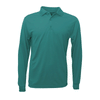 BAW Men's Teal Eco Cool Tek Long Sleeve Polo