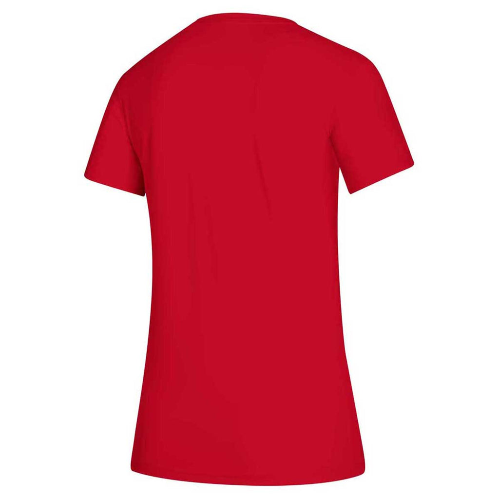 adidas Women's Power Red Creator Short Sleeve Tee