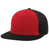 Pacific Headwear Red/Black/Black Premium M2 Performance Trucker FlexFit Cap