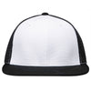 Pacific Headwear White/Black/Black Premium M2 Performance Trucker FlexFit Cap