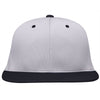 Pacific Headwear Silver/Navy Premium P-Tec FlexFit Cap