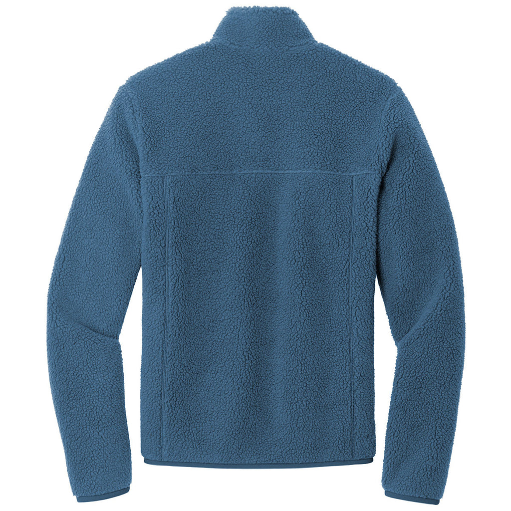 Port Authority Men's Regatta Blue Camp Fleece Snap Pullover