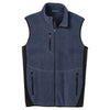 Port Authority Men's Navy Heather/Black R-Tek Pro Fleece Full-Zip Vest