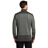 Port Authority Men's Grey Smoke Heather/Grey Smoke Grid Fleece Jacket