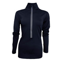 BAW Women's Navy 1/2 Zip Comfort Weight Sweatshirt