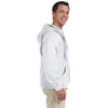 Gildan Unisex White DryBlend 9 oz. 50/50 Full Zip Hoodie