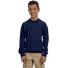 Gildan Youth Navy Heavy Blend 8 oz. 50/50 Fleece Crew