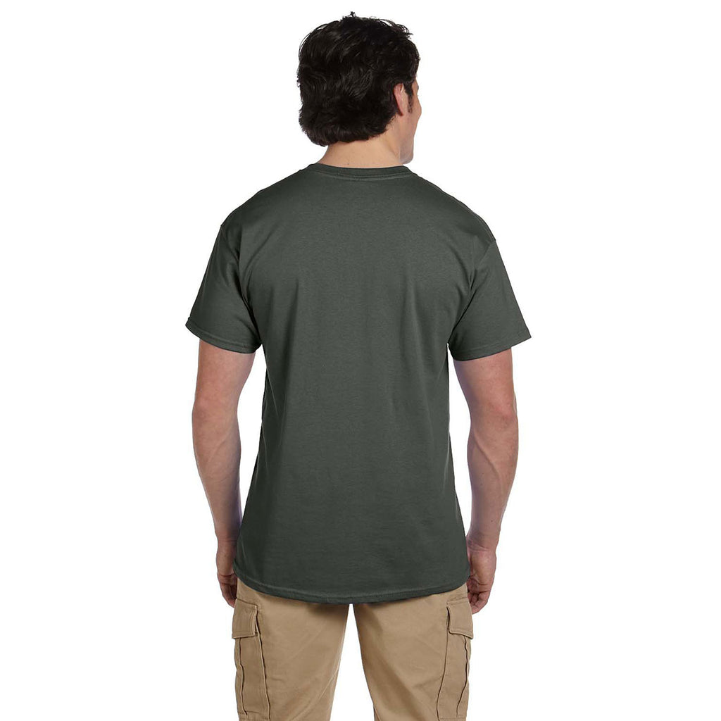 Gildan Men's Military Green Ultra Cotton 6 oz. T-Shirt