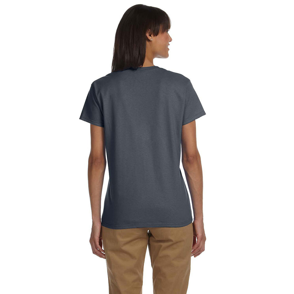 Gildan Women's Charcoal Ultra Cotton 6 oz. T-Shirt