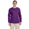 Gildan Men's Purple Ultra Cotton Long Sleeve T-Shirt