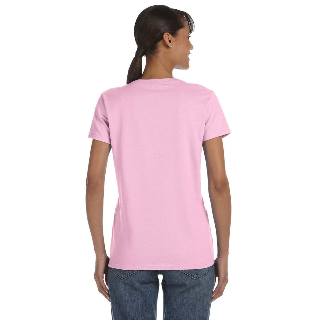 Gildan Women's Light Pink 5.3 oz. T-Shirt