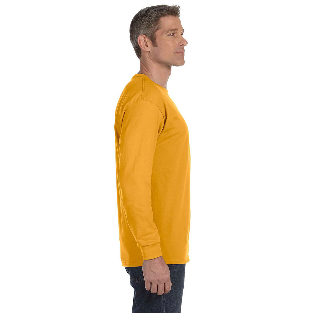 Gildan Men's Gold 5.3 oz. Long Sleeve T-Shirt